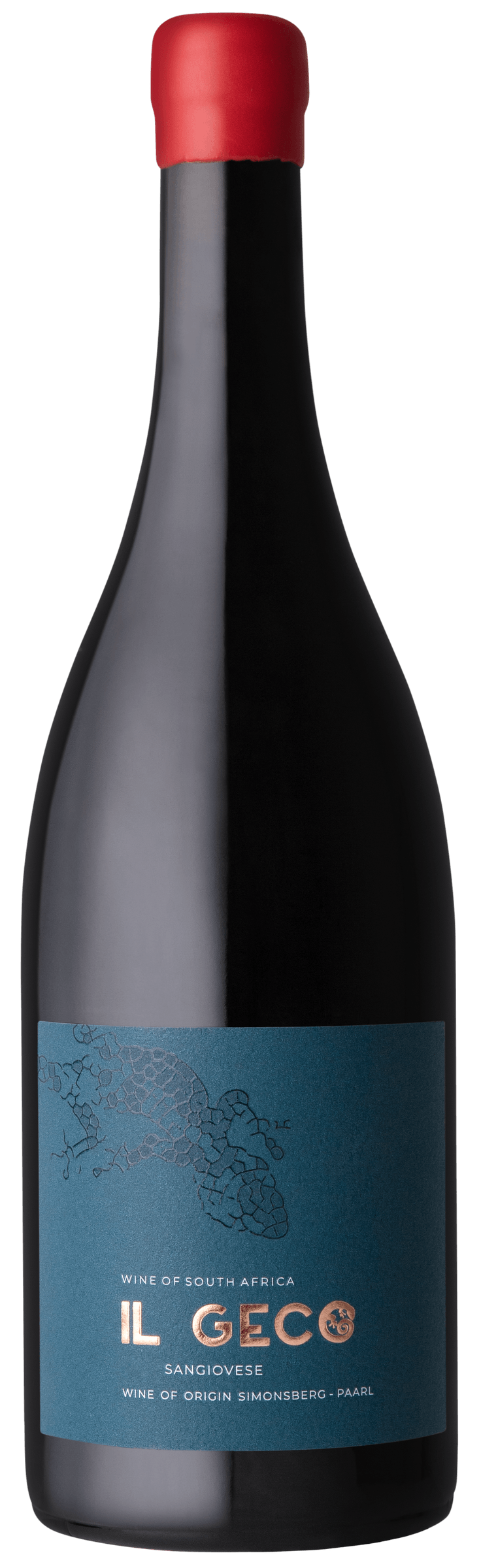 IL GECO Sangiovese bottle, Wine of Origin Simonsberg-Paarl